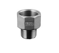 304 Stainless Steel Joint 1/2" 3/4" 1" Variable Diameter Internal and External Wire Female-Male Reducer Pipe Fittings(1 Female x 3l4male)