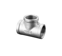304 Stainless Steel Joint Inner Wire Direct tee Elbow 6 Minutes to 4 Minutes Variable Diameter Water Pipe Accessories(G3/4 Three Direct Links)