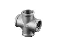 304 Stainless Steel Joint Inner Wire Direct tee Elbow 6 Minutes to 4 Minutes Variable Diameter Water Pipe Accessories(G3/4 Four Direct Links)
