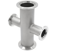 304 Stainless Steel KF-50 to KF-40 Reducer Cross Vacuum Fitting - ISO-KF Flange Adapter for High Vacuum Applications(KF-40 to KF-25)