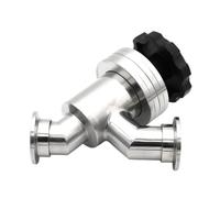 304 Stainless Steel KF16 KF25 KF40 KF50 Y-Type Manual High Vacuum Baffle Valve Vacuum Flapper Angle Valve(KF25)