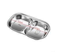 304 Stainless Steel Kids Divided Plate 22.2x12.6cm Deep Compartments | Animal shape options circular or square easy to clean rounded edges spill-resistant 3.4cm depth