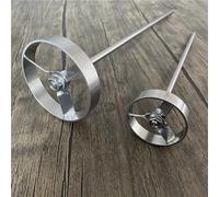 304 Stainless Steel Lab Stirring Paddle with Rod and Screws 1 Set Multiple Sizes(80x8x250mm)