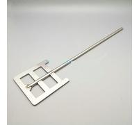 304 Stainless Steel Laboratory Dispersion Anchor Paddle - Durable Stirring Blade for Effective Mixing in Labs(80x8x350mm)