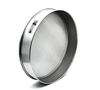 304 Stainless Steel Laboratory Test Sieve - 40cm Diameter, 12-200 Mesh, Precision Filter Mesh for Sampling Inspection(150 mesh)