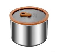 304 Stainless Steel Leak Proof Soup Box for Freezing Refrigerator Use and Long Term Food Preservation (B-900ML)