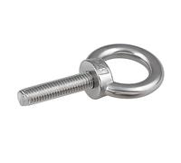 304 Stainless Steel Lifting Eye Bolt | Silver Multiple Sizes Lifting Applications: Lifting Loads(M16,100mm)