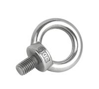 304 Stainless Steel Lifting Eye Nuts/Screw Ring Eyebolt Ring Hooking Nut Screws M3 M4 M5 M6 M8 M10 M12(Eye Screw,M3 x2pcs)