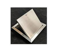 304 Stainless Steel Lockable Inspection Door Drywall Plumbing Electrical, Flush Mounted Wall Hole Cover Access Door with Keyed Cylinder Lock for Outdoor BBQ Island(49.5x49.5cm/19.5x19.5)