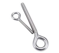 304 Stainless Steel Long Handle Closed Welding Eyebolt, Ship And Yacht Special Disc Threaded Rod Ring Bolt M4-M24 With Optional Positive And Negative Teeth(Positive thread,M10(8PC))