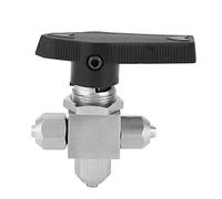 304 Stainless Steel Long Term Use Quick Twisting 3-Way Ball Valve Flow Valve for PU Water Air Hose (Diameter 8 * 5)