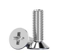 304 Stainless Steel M12 Cross Recessed Countersunk Screws Flat Head Machine Bolts 20 30 40 50 60 70 80 90 100mm(M12x100mm 2pcs)