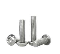 304 Stainless Steel M2 M3 M4 M5 M6 M8 M10 Six Lobe Torx Button Round Head With Pin Anti-theft Tamper Proof Security Screw Bolt(50mm,M8 (5pcs))
