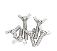 304 Stainless Steel M3 M4 M5 Butterfly Bolts Wing Thumb Screws Claw Hand Tighten Scews 6mm 8mm 30mm 40mm 50mm(M4x35mm 20pcs)