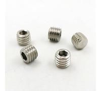 304 Stainless Steel M3 M4 M5 Headless Hexagon Socket Grub Screw 200 Pcs(5x12)