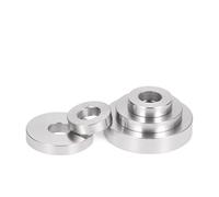 304 Stainless Steel M9 to M40 Smooth Extra Thick Washers Enlarged Gasket Flat Washers 3mm 4mm 5mm 6mm 8mm Thick(M16x45x6 2pcs)