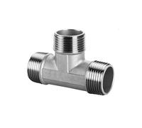 304 Stainless Steel Male Female Thread Tee Connector BSPT Pipe Connector Fitting 1/4" 3/8" 1/2" 3/4" 1" 1-1/4" 1-1/2" 2"(Male Thread tee,3/4")
