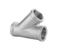 304 Stainless Steel Male Female Thread Tee Connector BSPT Pipe Connector Fitting 1/4" 3/8" 1/2" 3/4" 1" 1-1/4" 1-1/2" 2"(Y Female Thread tee-01,3/4")