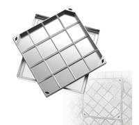 304 Stainless Steel Manhole Cover - Recessed Square Sewage Cover for Docks, Driveways, Sidewalks, 700mm x 700mm x 50mm