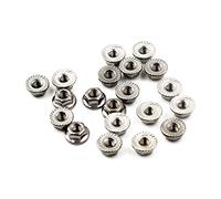 304 Stainless Steel Metric M12 Flange Nuts 12mm Hex Nut-20 Pack