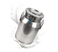 304 Stainless Steel Milk Transport Can with Sealed Lid and Carry Handle for Liquid Storage - 20L Ice Bucket for Milk and Wine