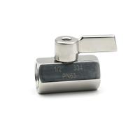 304 Stainless Steel Mini Ball Valve Sanitary 1/8 1/4 3/8 1/2 3/4 BSP NPT Female Male Thread Water Oil 2 Way Ball Valve Homebrew(Female x Female,NPT_1/8")