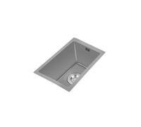 304 Stainless Steel Mini Kitchen Sink with Drainer - Small Rectangular Single Bowl for RV Camper Bar Restaurant - Undermount & Topmount - Compact 25x40x21cm