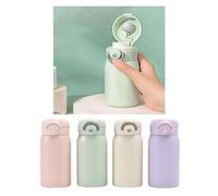 304 Stainless Steel Mini Thermos Cup Cute 220/320ml Small Capacity Vacuum Flask Pop-up Lock Mug Girls(320ml,Bule)