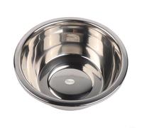 304 Stainless Steel Mixing Bowl for Kitchen- Reversed For Edge Design for Beating Eggs- Soup & Washing Vegetables- For Long-lasting Metal Basin- Silver- 1 Pack(26CM)