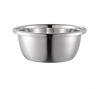 304 Stainless Steel Mixing Bowl W/Reversed For Edge for Kitchen Cooking | Beating Eggs | Soup Making Vegetable Washing | lasting Multi-Purpose Basin in Silver(28CM)