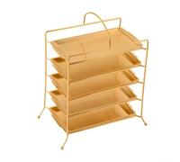 304 Stainless Steel Multi Shelf Rectangular Barbecue Serving Rack for Commercial Kitchen Use with Portable and Easy to Clean Features (A)