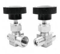 304 Stainless Steel Needle Valve NPT BSPP M/F Thread 1/8 1/4 3/8 1/2 Inch | Angle Shutoff Control Valve for Gas Liquid Flow, Tight Seal Anti-Leak, Precise Flow Regulation(BSPP,1/2″)