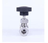 304 Stainless Steel Needle Valve with Adjustable Feature, Card Sleeve Connection, High Pressure Resistance, Suitable for Oil Water Gas Mediums, Polished and Marked Valve Body (Φ4mm)