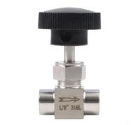 304 Stainless Steel Needle Valve with Inner Wire Through Secure Joints and Long Service Life for Industrial and Laboratory Use (3/4)