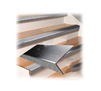 304 Stainless Steel Non-Slip Stair Tread Nosing Durable Anti-Rust Edge Protector for Tile & Concrete 2" x 43" Stair Safety Solution