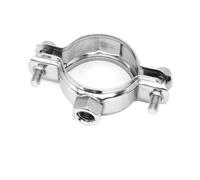 304 Stainless Steel nut Pipe Support Pipe Fixed Support Bracket PVC Pipe clamp Bracket Water Pipe clamp M8(Inside diameter63)