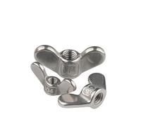 304 Stainless Steel Nut Yuanbao Hand Screwed Through Hole M4 M5 M6 M8 M10 M12 M14 M16 M20 M24(M5 (5PCS))