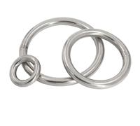 304 Stainless Steel O Ring 20/30/40/50/60/79/80/90/100/120mm Outer Diameter 3-10mm Thickness Strapping Welded Round Rings(3X30(5pcs))