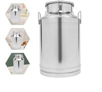 304 Stainless Steel Oil Barrel, Wine Storage Sealed Barrel, with Lid Milk Barrel, Tea Can, Kitchen Liquids Solids Storage Barrel, Tangerine Peel Barrel, Transport Cans