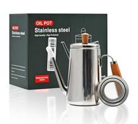304 Stainless Steel Olive Oil Dispenser, Long Eagle Beak Leakproof Oil can with Filter Strainer，Olive Oil Bottle-Kitchen Accessories for Oil Leakage Storage Kettles (750ml)