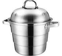 304 Stainless Steel, one-Piece 3-Layer Composite Pot Body, Steamed Seafood, stewed Pork Ribs Soup(55cm)