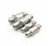 304 Stainless Steel One Way Valve 1/8" 1/4" 1/2" Hexagonal Male Thread Check Valve AUOQKQUT(1/2")