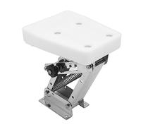304 Stainless Steel Outboard Motor Bracket for 7.5 Engines Duty Boat Motor Mount with Locking Positions Auxiliary Outboard Support Bracket for Marine Use Transom Mount Bracket