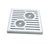 304 Stainless Steel Outdoor Drain Cover, Square Drain Grate Strainer, Blocking Debris, for Yard, Garden, Farm, Deck, Sewer Trench Drainage(45x45cm/18x18in)