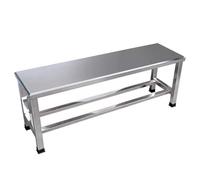 304 Stainless Steel Outdoor Garden BenchWeatherproof Backless Park Seating 250kg LoadIdeal for Patio Ln Entryway Shoe Changing (180cm/70.87in)