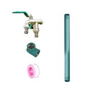 304 Stainless Steel Outdoor Garden Water Column with Faucet, Vertical Floor Mount Water Tap, Green 60cm/24in, Ideal for Gardens and Patios, Modern Design