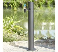 304 Stainless Steel Outdoor Vertical Garden Water Column, Freeze-Proof Yard Hydrant, Durable Floor-Mount Water Tap, Frost-Resistant Fountain Feature for Gardens LWX