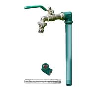 304 Stainless Steel Outdoor Water Column Frost Resistant Garden Faucet for Irrigation and Watering 80cm 31in Height Green Color & Weatherproof
