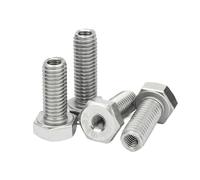 304 Stainless Steel Outer Hexagon Internal And External Threads Bolts Adaptable Screw Hollow Helical Nut Size M6-M20(Size M6X16XM4)