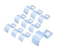 304 Stainless Steel P Type One Pipe Clamp Strong Sturdy Resistant Single Hole Pipe Clamp for Rubber Rings Steel Pipes All Pipes 10 Pieces (22mm)